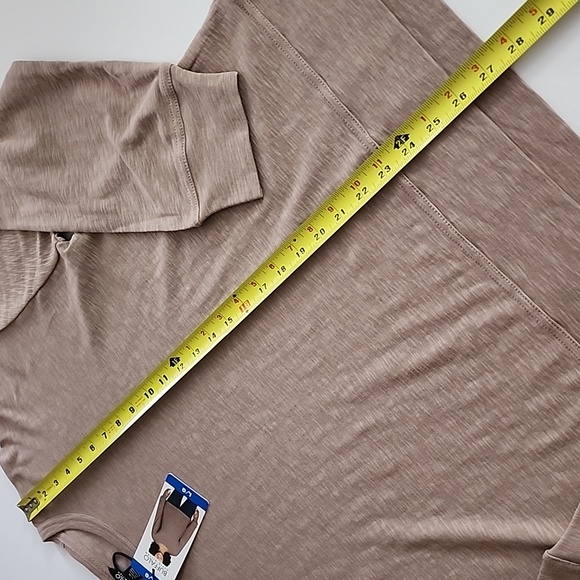 NWT Buffalo David Bitton Taupe Crew Neck Long Sleeves Top 100% Cotton Size L - Picture 9 of 9